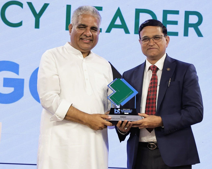 ONGC honoured with Best Disclosures & Transparency Leader Award